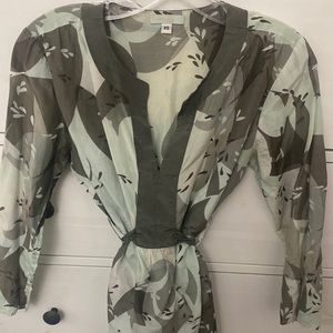 Cotton and silk elegant blouse